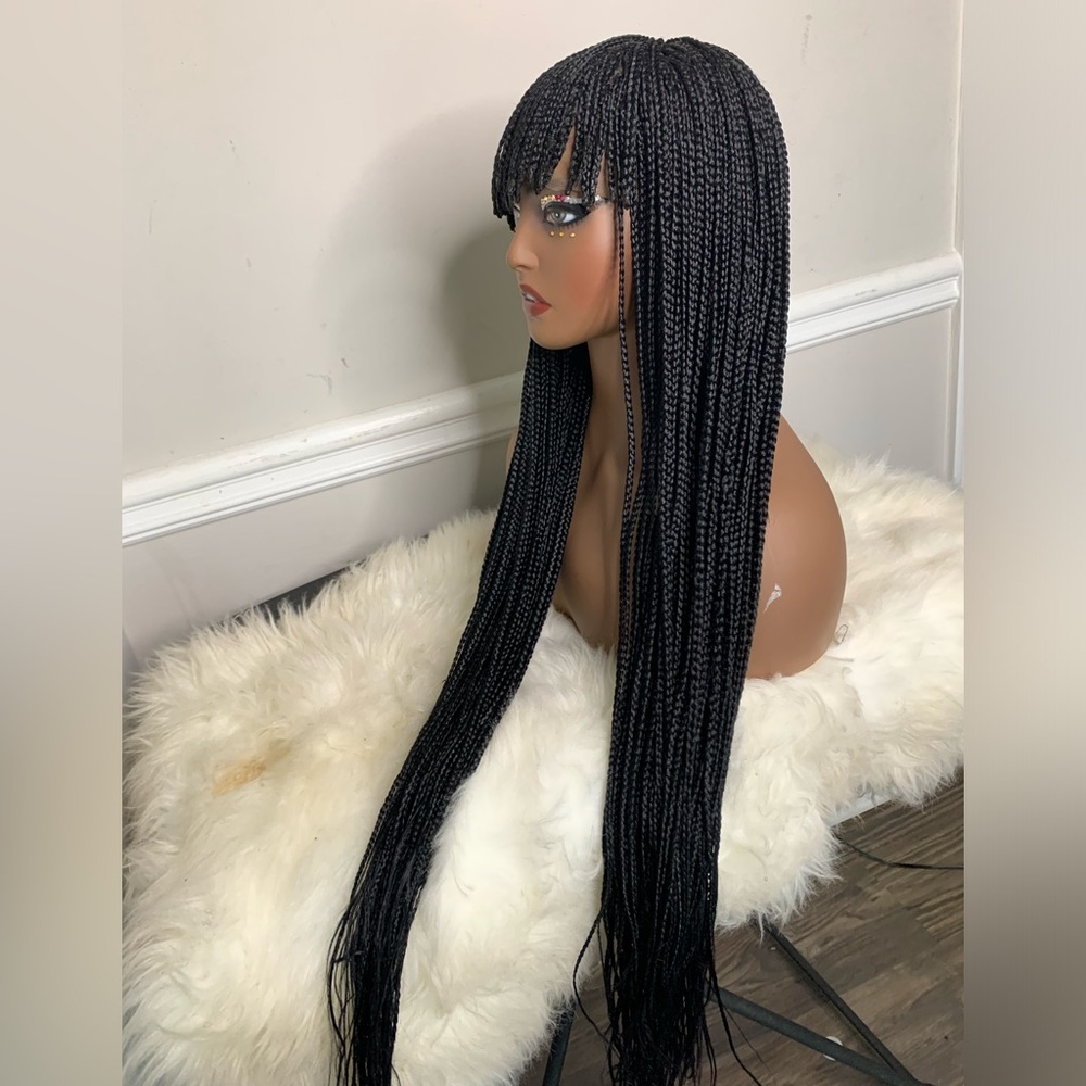 Elegant Black Braided Wig